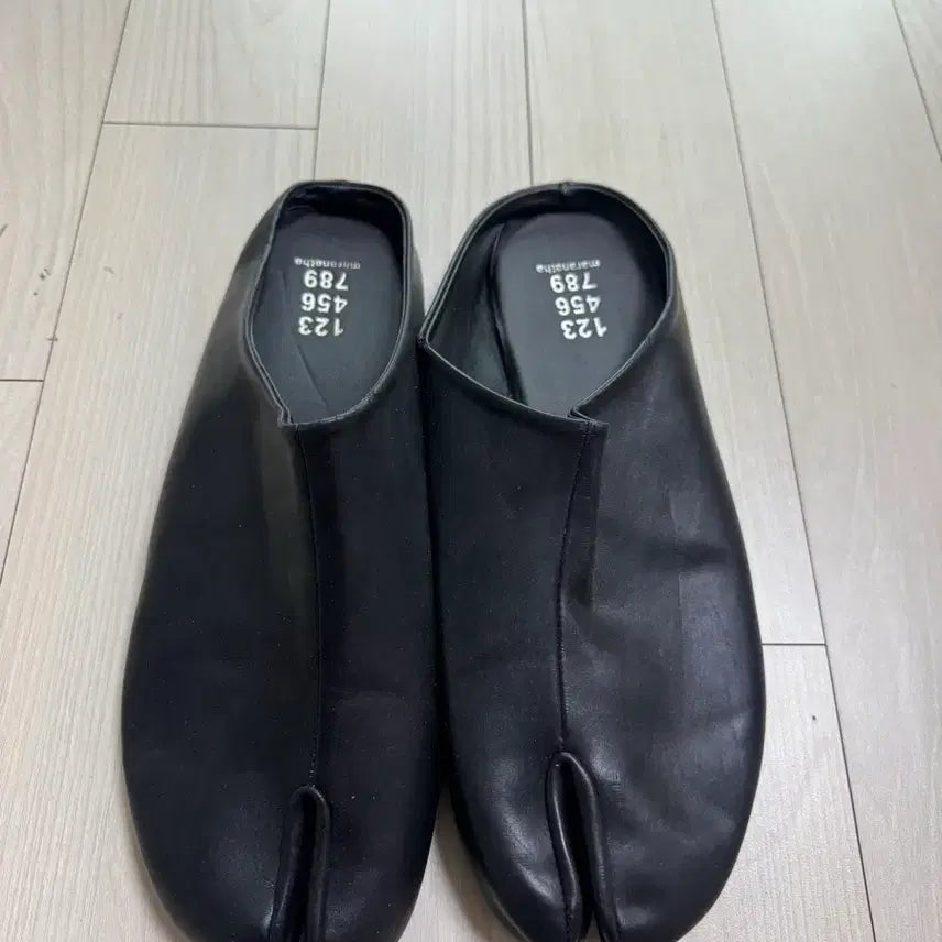 [BUNJANG] Real Cowhide Tabi Mule Shoes - Size 270 / 유니크 감성)소가죽 타비 뮬 슈즈 270