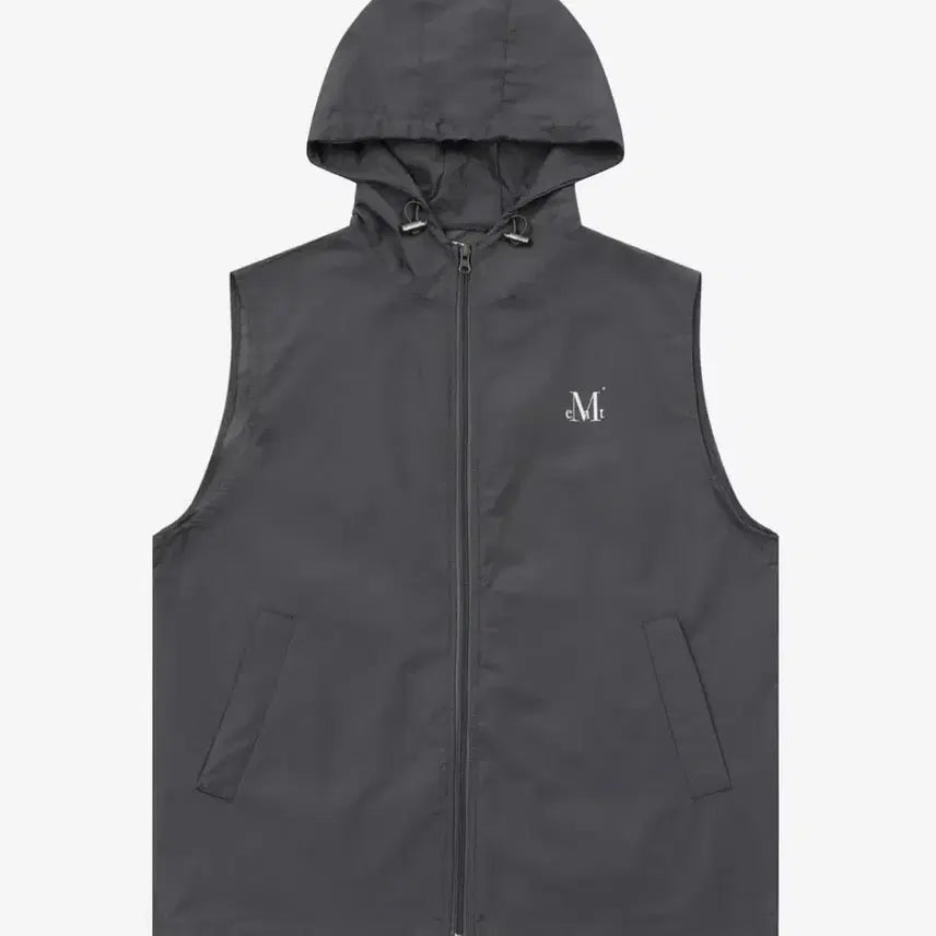 [BUNJANG] Musent Tech Nylon Hooded Vest Anorak Windbreaker Gilet / 무센트 테크 나일론 후드 베스트 민소매 아노락 바람막이 조끼