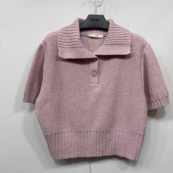 [BUNJANG] A.WEE Short Sleeve Knit / F) 아위 반팔 니트