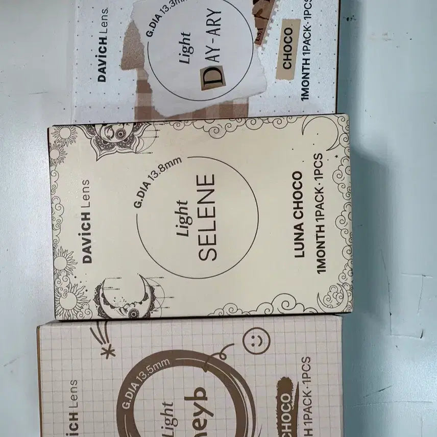 [BUNJANG] Davich Lens Trio - Daily Choco, Selene Lunachoco, Heybi Choco / 렌즈