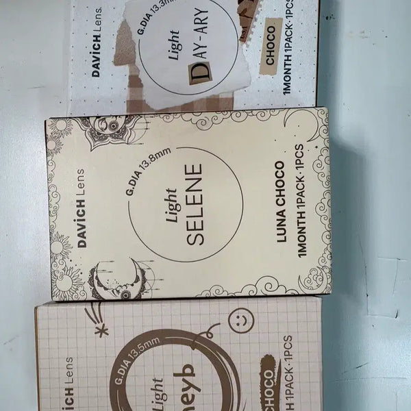 [BUNJANG] Davich Lens Trio - Daily Choco, Selene Lunachoco, Heybi Choco / 렌즈