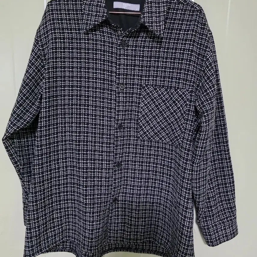 [BUNJANG] 8 Seconds Tweed Check Shirt L / 8세컨즈 트위드 체크 셔츠 L