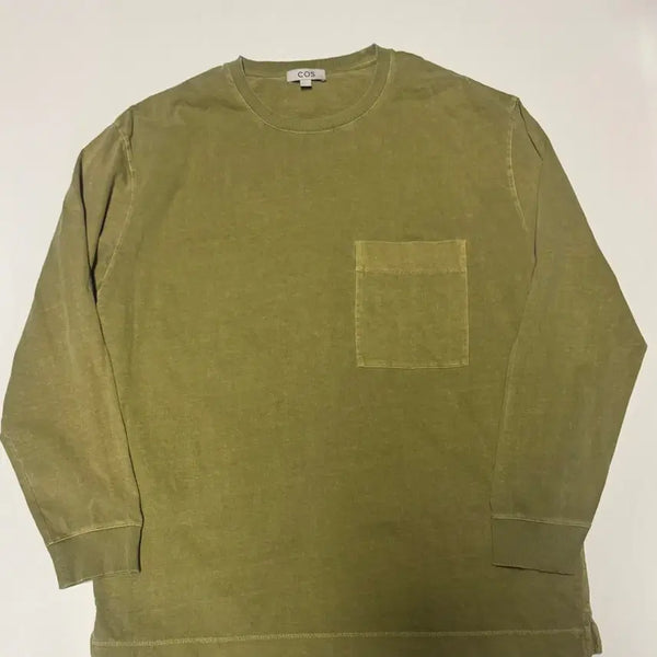 [BUNJANG] COS Pigment Big Pocket Oversized Long Sleeve T-shirt 2XL / 정품 cos 코스 피그먼트 빅 포켓 오버핏 긴팔 롱슬리브 티셔츠 2XL