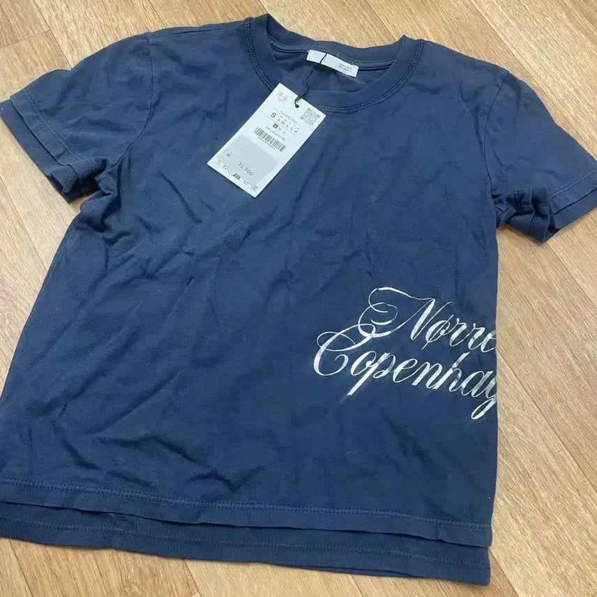 [BUNJANG] Zara Navy Short Sleeve T-Shirt Size S / 미착용!! 자라 네이비 반팔티 / 정가 35,900