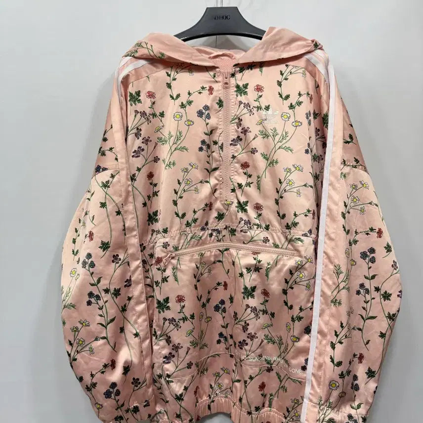 [BUNJANG] Adidas Flower Satin Anorak / S) 아디다스 플라워 새틴 아노락