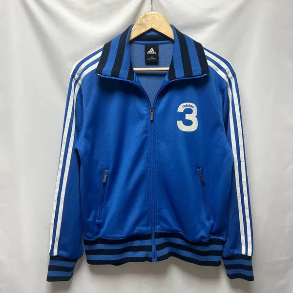 [BUNJANG] Adidas 3-Stripes Old Skool Track Top Jersey (Europa) - Size 100 / [정품/100] 아디다스 삼선 3 올드스쿨 블루 파랑 트랙탑 져지 (유로파)