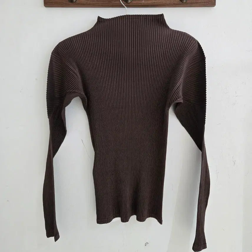 [BUNJANG] Issey Miyake Brown Knit Top / 이세이 미야케 니트 탑