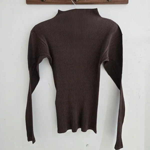 [BUNJANG] Issey Miyake Brown Knit Top / 이세이 미야케 니트 탑