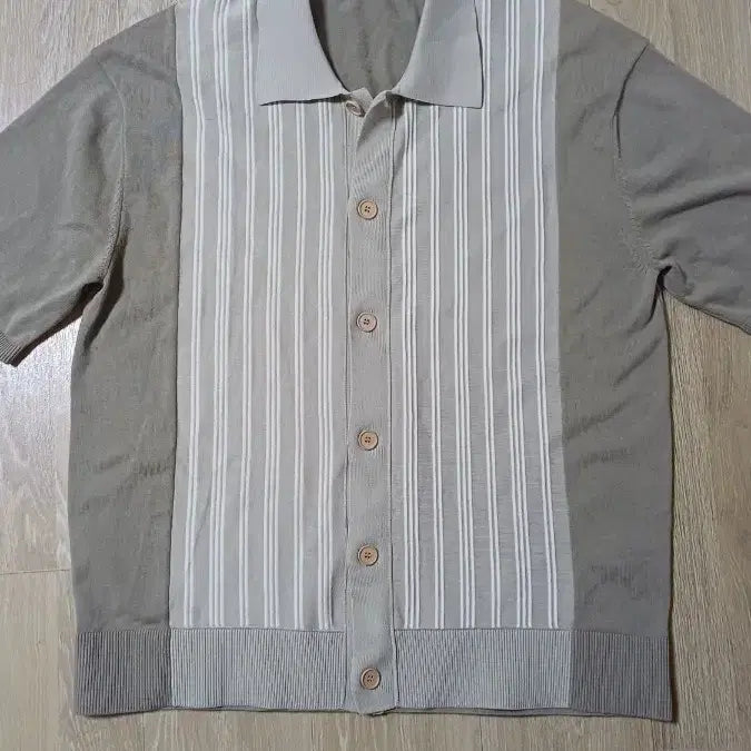 [BUNJANG] System Knit Short Sleeve T-Shirt / 시스템 니트반팔티