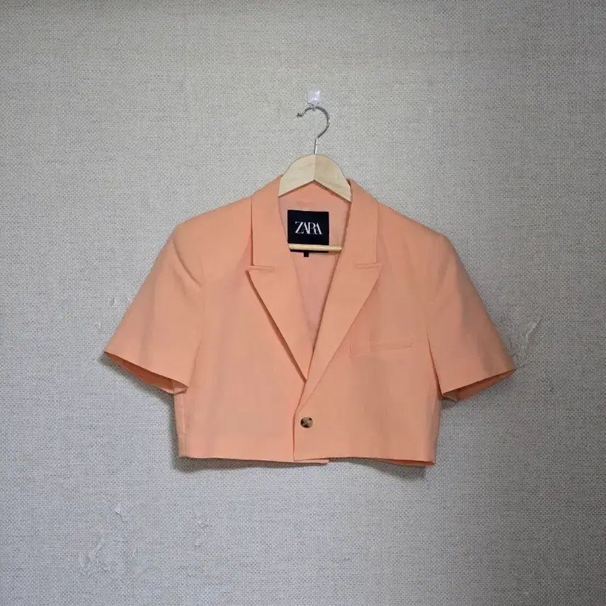 [BUNJANG] Zara Cropped Jacket Coral / ZARA)자라 크롭자켓55~66