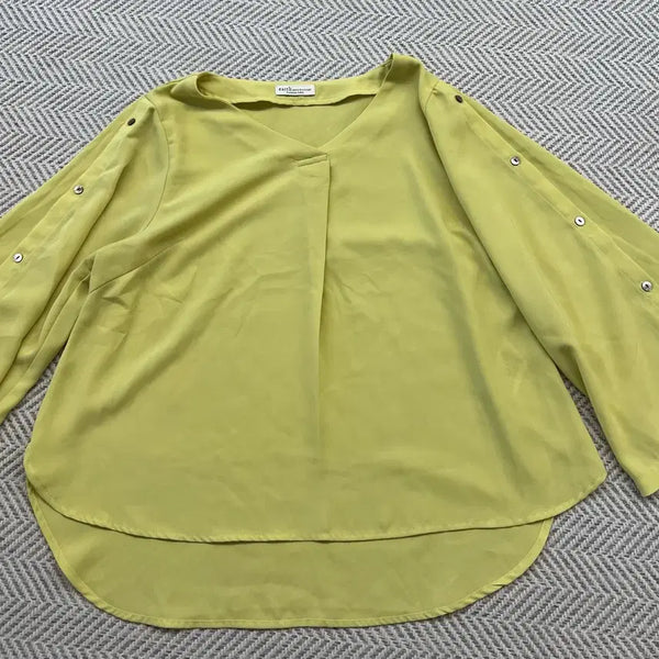 [BUNJANG] Earth Music & Ecology Yellow Blouse / [어스뮤직앤에콜로지] 옐로우 블라우스 F