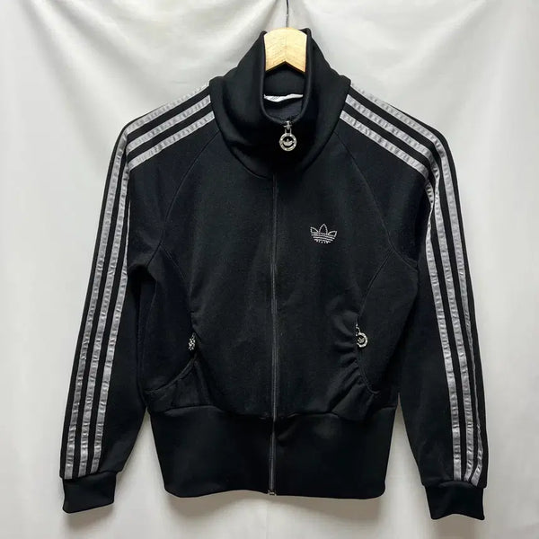 [BUNJANG] Adidas Firebird Cubic Glitter Black-Gray Track Top Jersey Size 90 / [정품/90] 아디다스 파이어버드 큐빅 글리터 블랙그레이 트랙탑 져지