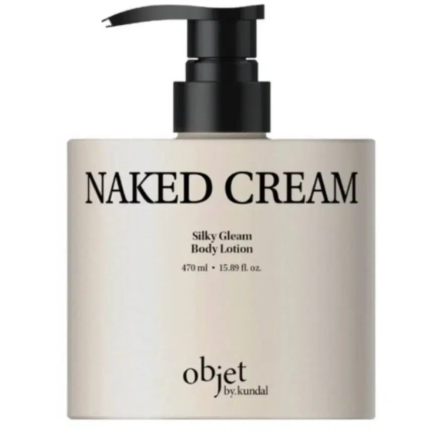 [BUNJANG] Kundal Objet Naked Cream Moist Gleam Body Lotion 470ml / 쿤달 오브제 바디로션 네이키드크림