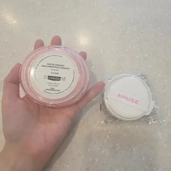 [BUNJANG] Amuse Ceramicskin Cushion Fair Color / 어뮤즈 세라믹스킨 쿠션 페어색상