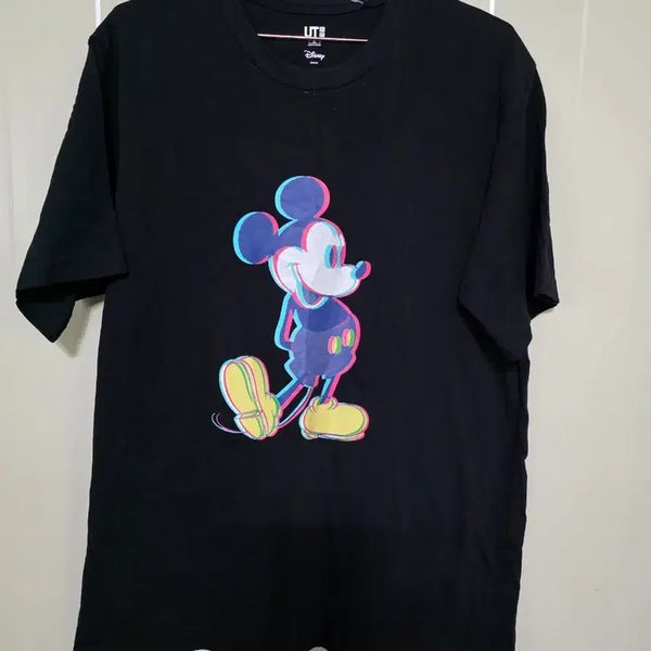 [BUNJANG] Uniqlo Disney Mickey Mouse Graphic T-shirt Black / 유니클로 디즈니 미키마우스 그래픽 티셔츠 블랙