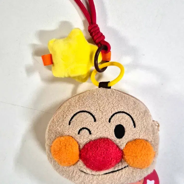 [BUNJANG] Anpanman Face Coin Purse Pouch with Keyring - Earphone Case / 호빵맨 동전지갑 파우치 키링 이어폰케이스