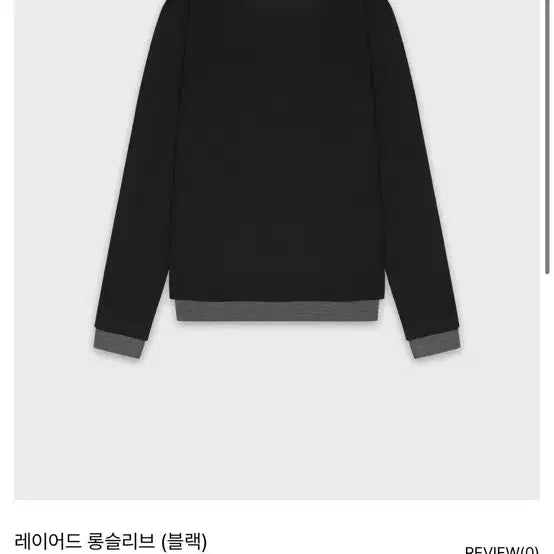 [BUNJANG] JUAN HOMME Layered Long Sleeve (Black) M / 주앙옴므 JUAN 레이어드 롱슬리브 (블랙) M