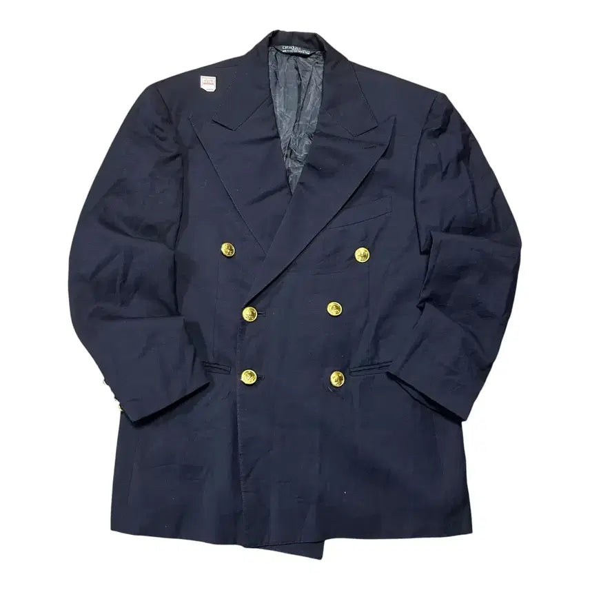 [BUNJANG] Polo Ralph Lauren Double Breasted Gold Button Blazer Jacket / (바배) 폴로 랄프로렌 더블 금장 블레이저 자켓