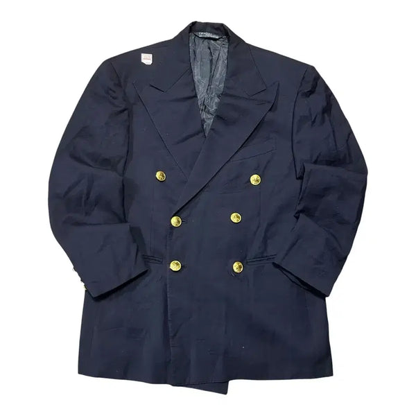 [BUNJANG] Polo Ralph Lauren Double Breasted Gold Button Blazer Jacket / (바배) 폴로 랄프로렌 더블 금장 블레이저 자켓