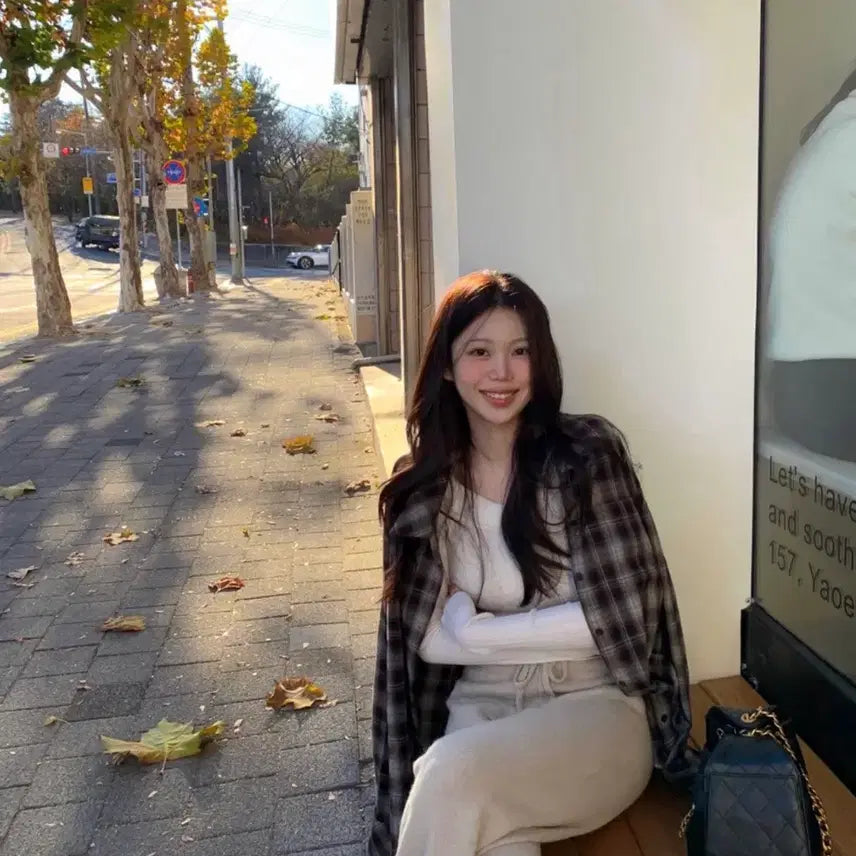 [BUNJANG] ONT Dove Check Shirt Brown / 온트 도브 체크셔츠 브라운