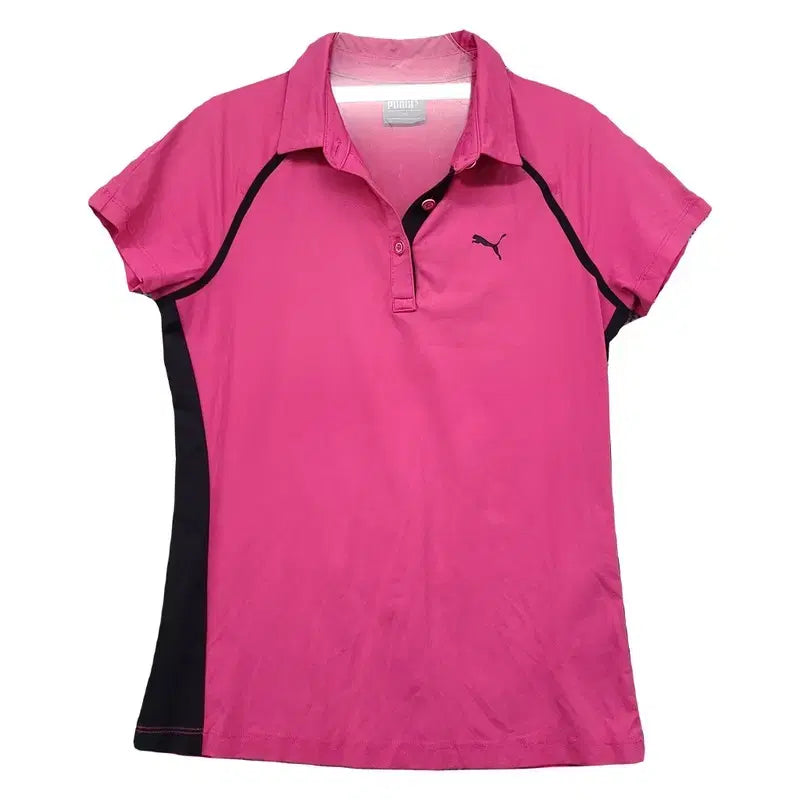 [BUNJANG] Puma Pink Performance Training Short Sleeve Polo Shirt XS / 푸마 핑크 기능성 트레이닝 반팔 카라티 XS