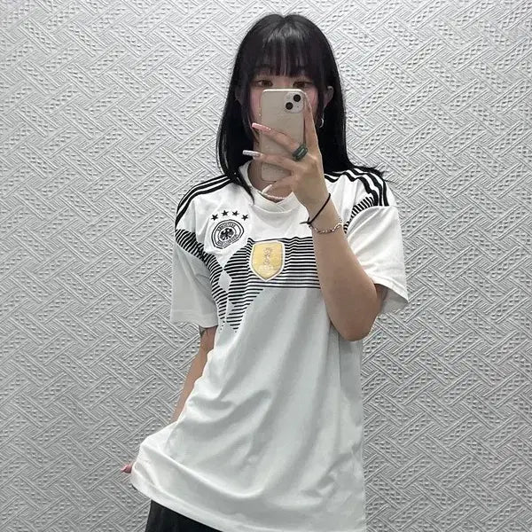 [BUNJANG] Adidas FIFA 2014 Germany National Team Short Sleeve Jersey L / 아디다스 피파 2014 독일국대 노마킹 유니폼 져지 반팔티 L C13388