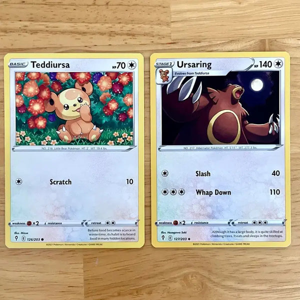 [BUNJANG] Pokemon Cards Teddiursa & Ursaring Set (North America) / 북미 포켓몬카드 깜지곰 링곰 세트