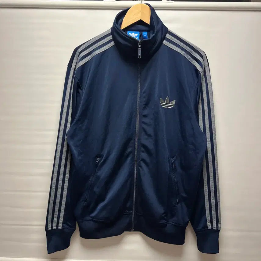 [BUNJANG] Adidas Firebird Track Top Jersey Navy Silver Grey / [정품/100] 아디다스 구파이어버드 네이비 실버 그레이 트랙탑 져지