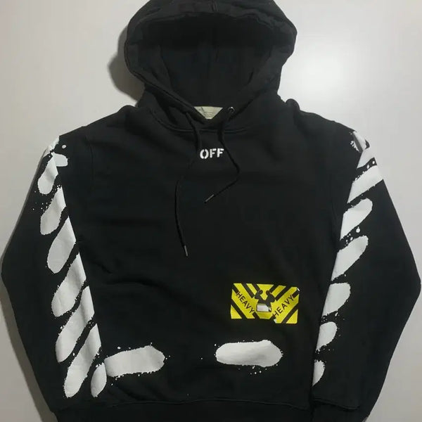 [BUNJANG] Off-White Black Hoodie / 오프화이트 후드티 블랙