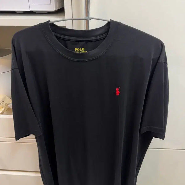 [BUNJANG] Polo Ralph Lauren Logo Short Sleeve T-Shirt Black 105 / 폴로 로고 반팔티 105 블랙