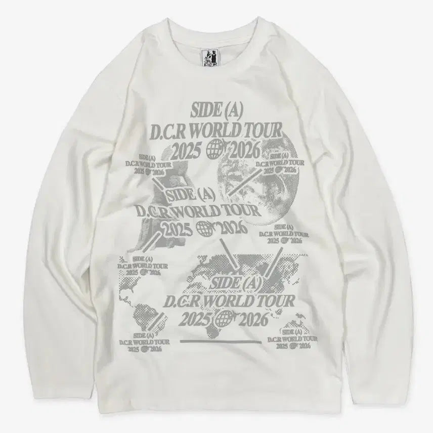 [BUNJANG] DBYCLUBS World Tour Long Sleeves (White Gray) / 디바이클럽로버스 World Tour Long Sleeves (White Gray)