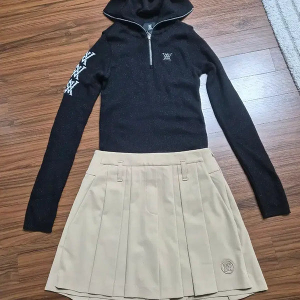 [BUNJANG] Gfore Beige Pleated Golf Skirt Size 64 / 지포어 베이지팬츠 64사이즈(정품)