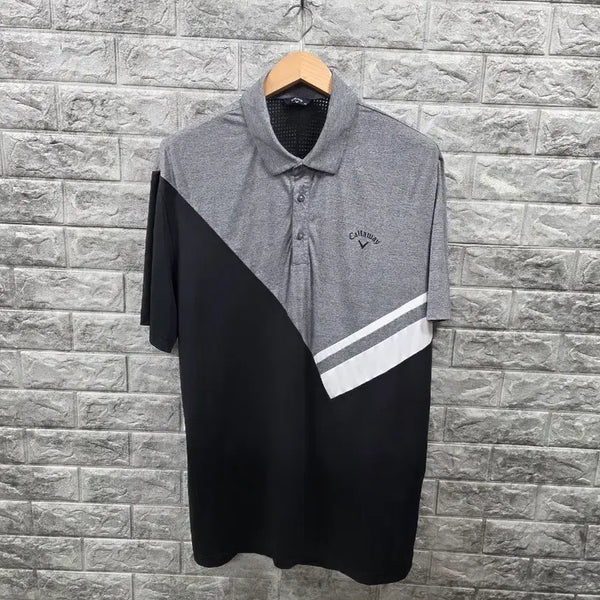 [BUNJANG] Callaway Golfwear Men's Functional Spandex Short Sleeve T-Shirt Size 110 / 캘러웨이 골프웨어 기능성 스판  반팔 티셔츠   사이즈 110