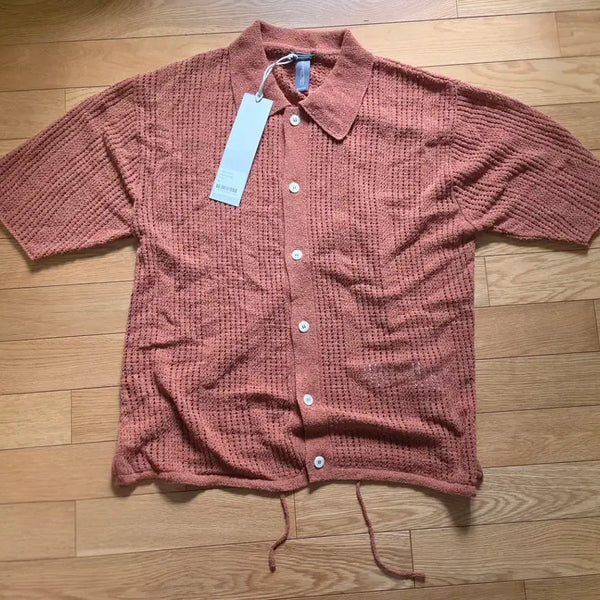 [BUNJANG] Unaffected Knitted Half Shirt M / [새상품/언어펙티드] 니티드 하프 셔츠 M