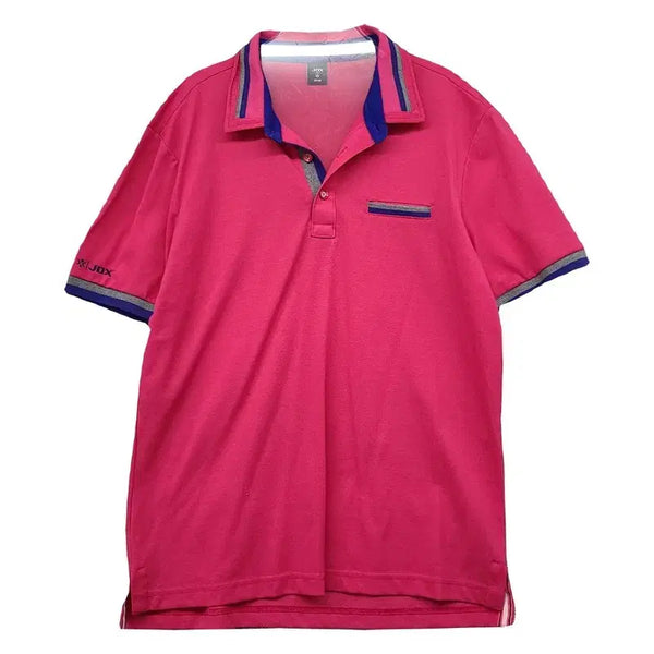 [BUNJANG] JDX Functional Pink Short-Sleeve Polo Shirt (Size 105) / JDX 핑크 골프 기능성 반팔 카라티 105