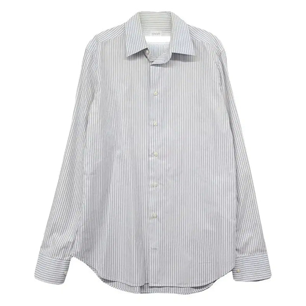 [BUNJANG] Giorgio Armani Collezioni Light Blue Striped Shirt L / 알마니 꼴레지오니 스트라이프 라이트 블루 셔츠 L