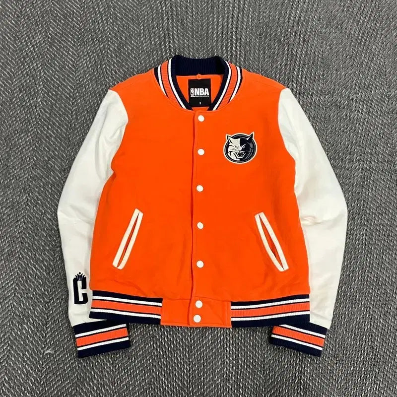 [BUNJANG] NBA Patch Varsity Jacket / NBA 패치 바시티 자켓 v5366
