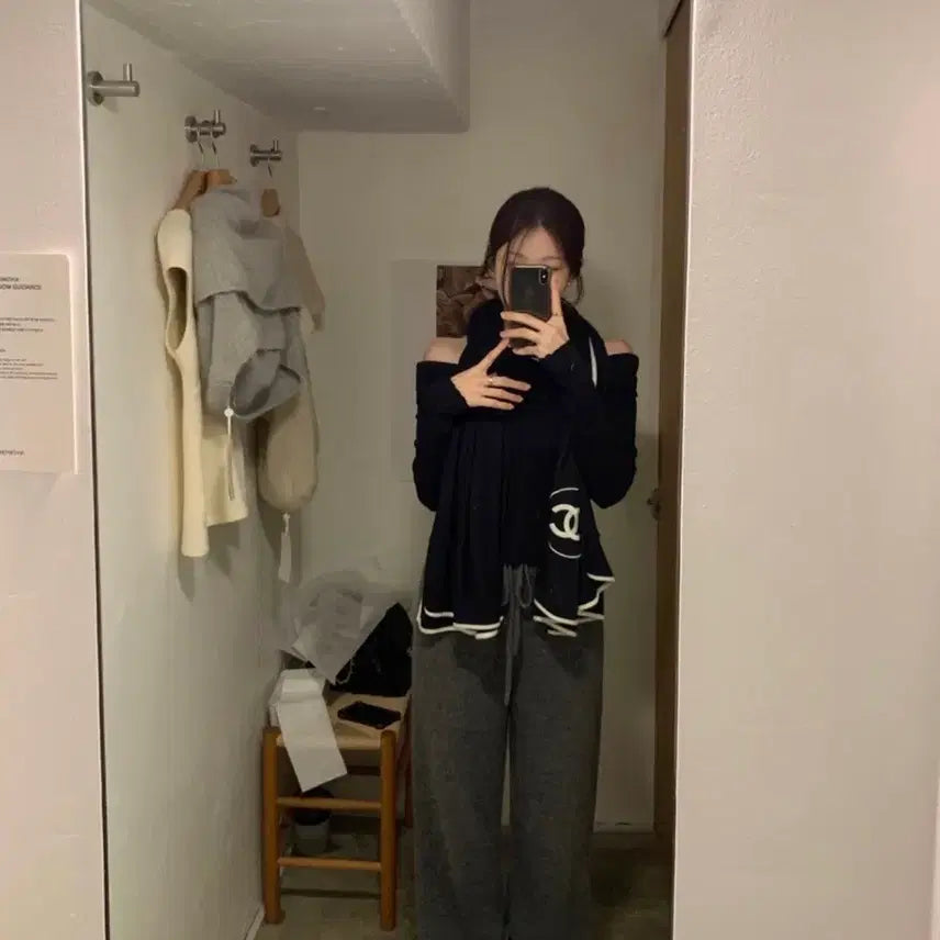 [BUNJANG] ONT Knit Jogger Pants Charcoal Short / 온트 니트팬츠 챠콜 숏