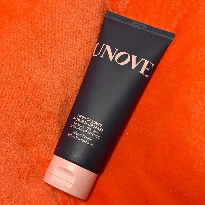 [BUNJANG] Unove Deep Damage Repair Hair Mask Treatment Warm Petal 207ml / 어노브 딥 데미지 리페어 헤어 마스크 트리트먼트 웜페탈207ml 새상품