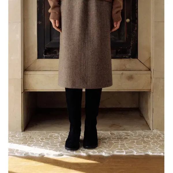[BUNJANG] Gong Green Monet Wool Check Skirt (M) / 공그린 모네 울 체크 스커트 M 새상품