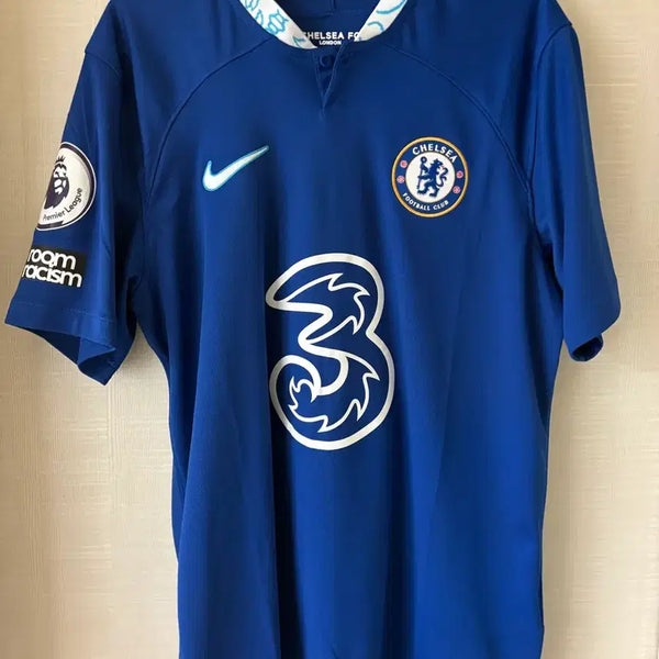 [BUNJANG] Chelsea FC 2022-2023 Home Thiago Silva Authentic Jersey (Size: M) / 22-23 첼시 홈 티아고 실바 유니폼 정품