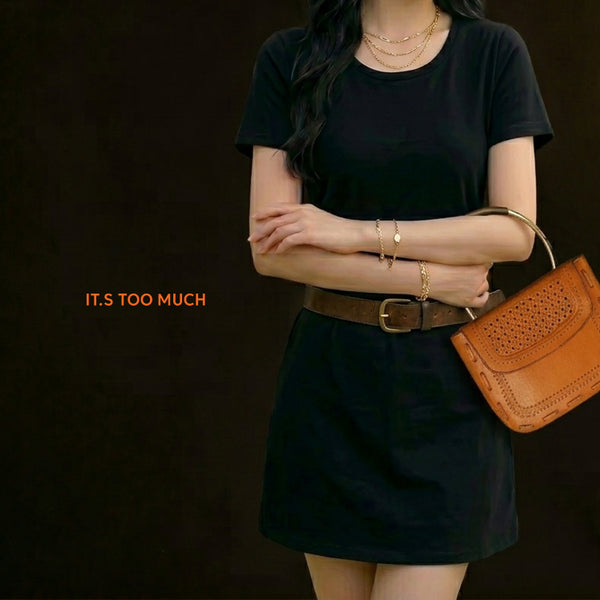 [BUNJANG] Women's Short Sleeve/Sleeveless Mini/Long Dress / Q1387 미니원피스 롱원피스 여성반팔원피스 나시원피스 빈티지샵 여자니트원피스
