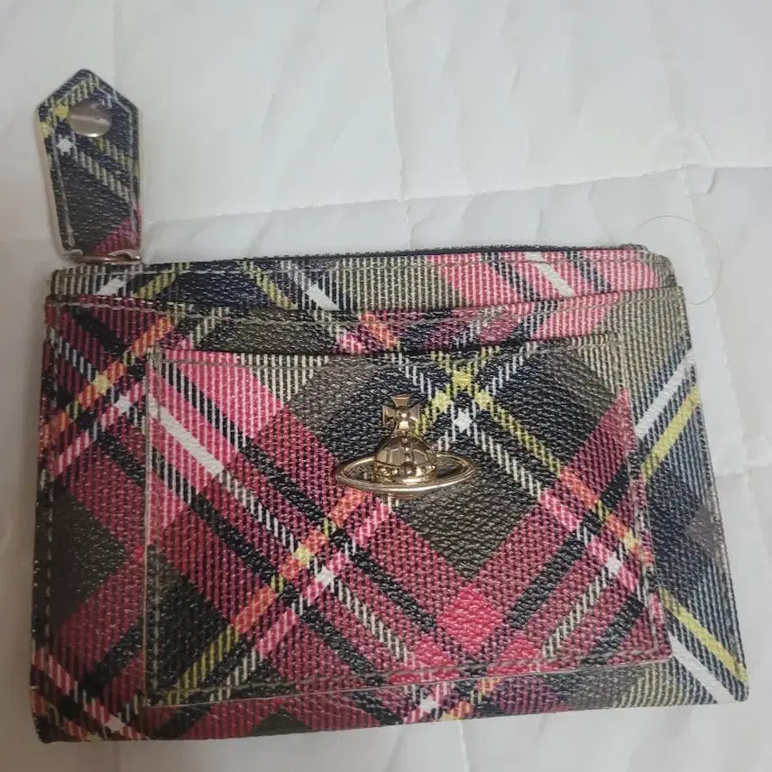 [BUNJANG] Vivienne Westwood Tartan Check Card Holder Coin Purse / 비비안웨스트우드 타탄체크 카드지갑 동전지갑