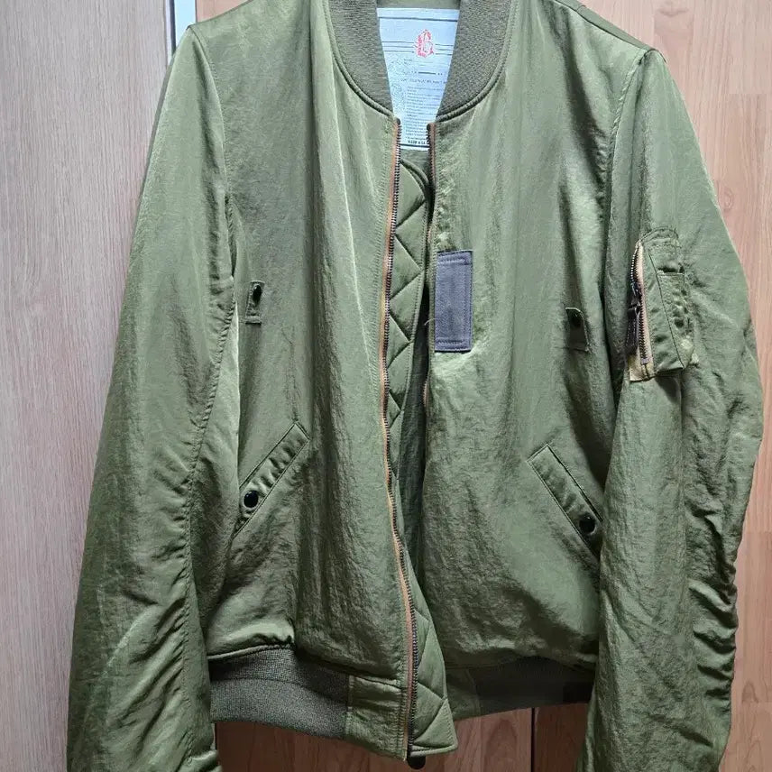 [BUNJANG] Blackout MA-1 Olive XL Size Jacket / [블랙아웃] MA-1 올리브 XL사이즈 탁르손