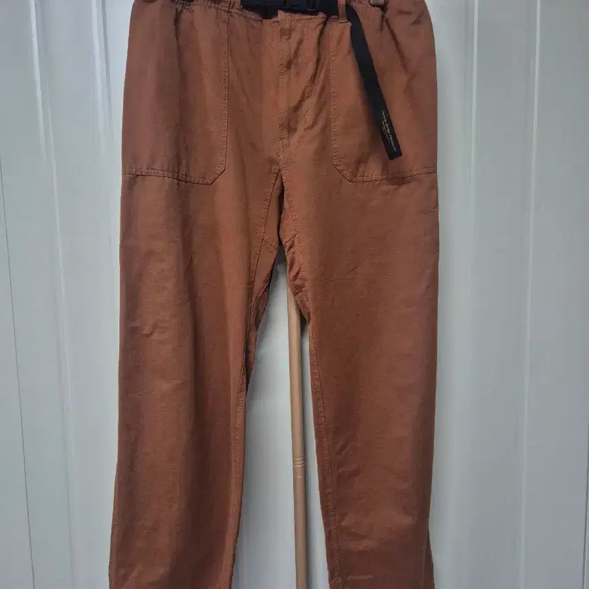 [BUNJANG] Uniform Bridge Brown Cotton Pants / 유니폼브릿지 브라운 코튼 팬츠