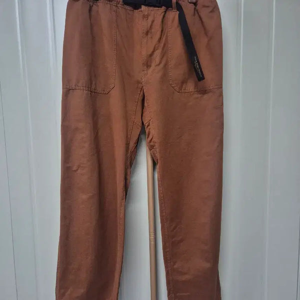 [BUNJANG] Uniform Bridge Brown Cotton Pants / 유니폼브릿지 브라운 코튼 팬츠