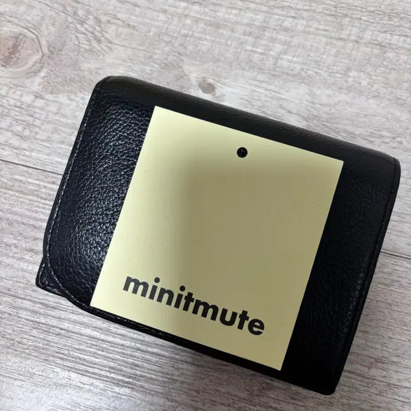 [BUNJANG] MinuitMute Buffy Wallet Black Leather / 미닛뮤트 버피월렛