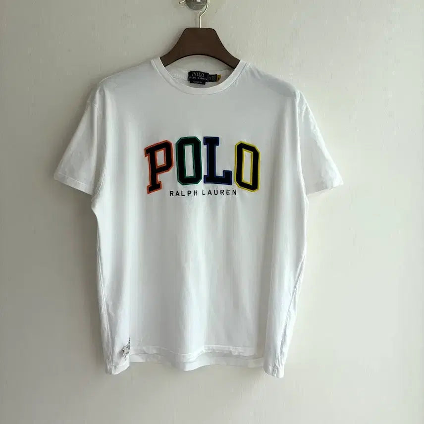 [BUNJANG] Polo Ralph Lauren Big Logo White T-Shirt (Size L) / 폴로 빅로고 화이트 반팔 티셔츠