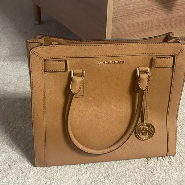 [BUNJANG] Michael Kors Medium Brown Tote Bag / 마이클코어스 토트백 브라운 미듐