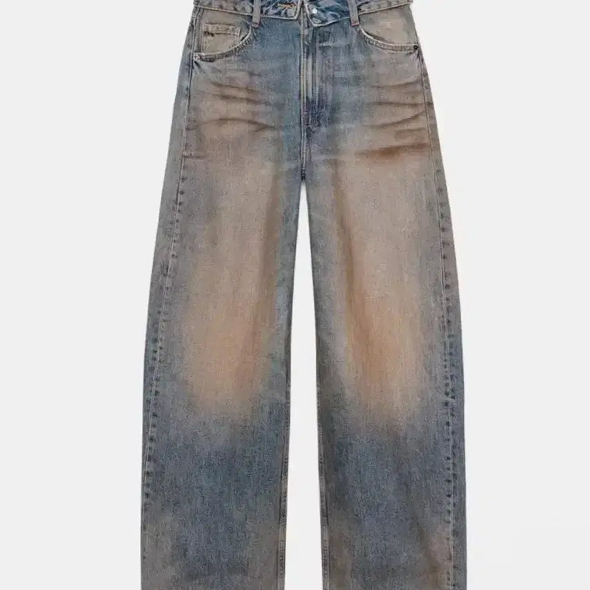[BUNJANG] ZARA TRF Mid-Rise Roll-Up Waist Jeans - Size 34 / ZARA TRF 자라 미드라이즈 롤업웨이스트 청바지 34사이즈 KR24